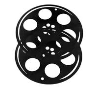 Alipis 2 Piezas Vintage Metal Movie Reel Wall Art Decor Antique Film Disc Pendant For Home Theater Creative Wall Hanging For Living Office Shop Easy To Clean and Versatile Display