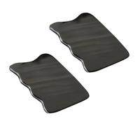 Alipis 2 Placas de Masaje de Cuerno Negro para Rostro y Cuerpo Que Promueven la Circulación y Alivian la Tensión Facial y Corporal