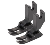 Alipis 2 Prensatelas de Doble Arrastre para Máquina de Coser Industrial, Acero Resistente P351 Negro, Juego de 2 Piezas Compatibles con Marcas Populares, Singer y Brother,