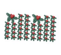 Alipis 2 Series Adornos De Resina para Navidad Y Bayas Accesorios para Manualidades DIY Clips para Cabello Decoraciones Festivas 50 Piezas*2