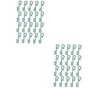 Alipis 2 Series Ganchos Colgantes De Plástico para Decoraciones Navideñas Colgar Adornos Calcetines Y Guirnaldas Árboles Y Puertas Diseño Especial Y Resistente 100 Piezas*2