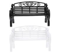 Alipis 2 Series Modelo De Mini Silla Miniatura Modelo Mini Silla Banco De Pueblo Modelo Muebles Rusticos Mini Banco De Jardín Decorativo El Plastico 2 Piezas*2