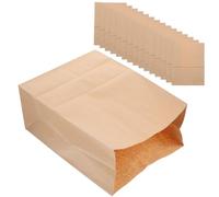 Alipis 20 Bolsas de Papel Kraft Lavables para Frutas y Verduras Resistentes al Aceite y Agua Tamaño 16 Reutilizables para Almacenamiento de Alimentos para Supermercado y Uso Diario