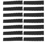 Alipis 20 Cuñas Niveladoras de Plástico para Muebles Patas de Mesas y Sillas Pequeñas y Negras Juego de 20 Piezas Almohadillas Antideslizantes para Nivelar Muebles en Suelos