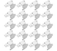 Alipis 20 Piezas Clip Metálico para Estante de Gabinete de Acero Resistente Diseño Versátil y Fácil Instalación para Muebles de Cocina y Oficina