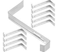 Alipis 20 Piezas Clips para Tejas de Acero Inoxidable 110 Mm, Ganchos Antideslizantes para Techo, Fijación Resistente para Tejas Cerámicas, Uso Exterior y Protección contra Nieve