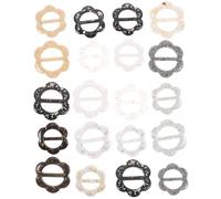 Alipis 20 Piezas de Anillos de Resina para Bufanda y Clip para Camisa, Hebilla Elegante para Ajustar Caderas y Cintura, Accesorio Femenino para Outfit y Bufandas Estilo Varios estilos