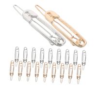 Alipis 20 Piezas Horquillas de Metal con Diseño de Imperdible Accesorio para Cabello Femenino Elegante y Antideslizante Clips Lisos para Peinados Diarios y Eventos Acabado Electrochapado