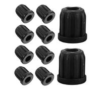 Alipis 20 piezas Inserciones para Ruedas de Sillas Oficina Fundas Prácticas para Vástago de Ruedas Pequeñas Accesorios Duraderos para Mueble de Madera Casquillos Antideslizantes