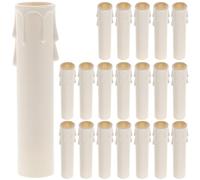 Alipis 20 Piezas Kit de Reparación para Lámparas de Araña Fundas de Plástico de Color Claro, Piezas Prácticas y Seguras para Candelabros en Dormitorios y Salas de Estar