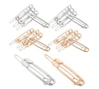 Alipis 20 Piezas Pasadores de Seguridad de Aleación con Acabado Electrochapado Clips de Pelo Planos Antideslizantes y Elegantes para Niñas Accesorios Versátiles para Peinados Diarios y