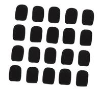 Alipis 20 piezas Protectores Esponja para Micrófono de Solapa Cubiertas Antiviento Profesionales Resistentes y Duraderas Compatibles con Micrófonos de Estudio Conferencias y Escenarios