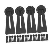 Alipis 20 Piezas Soporte para Cuadros de Mesa Negro de Plástico Soporte Estable y Resistente Adecuado para Oficinas y Eventos, Caballete para Exhibición de Marcos y Obras de Arte