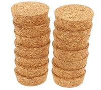 Alipis 20 Piezas Tapones de Corcho de Madera Natural Tapones Cónicos para Botellas de Vino y Manualidades Compatible con Aberturas para Decoración y Aislamiento de Bebidas