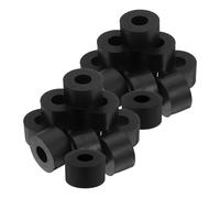 Alipis 20 piezas Uds Almohadillas de Goma Antivibración Redondas para Equipos Amortiguadores de Choque para Aire Acondicionado Lavadora y Secadora Aislantes de Vibración Resistentes y