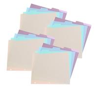 Alipis 20 Unidades Unidades Separadores para Archivador con Pestañas Plásticas con Índice para Carpeta de Anillas Organizador Escolar y Oficina Divisores Flexibles para Planificador y