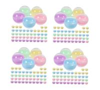 Alipis 200piezas Plásticas Coloridas Semi-transparentes Para Almacenamiento De Juguetes Máquinas Expendedoras y Fiestas Recipientes Rellenables Multiusos