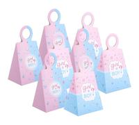 Alipis 24 Cajas de Papel para Dulces y Snacks en Fiestas de Baby Shower y Celebraciones, Caja de Revelación de Género para Invitados y Regalos Originales