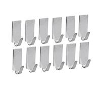 Alipis 24 Piezas Perchero Metálico Para Ropa Perchero Para Dormitorio Colgador Adhesivo Fuerte Percha Sin Rastro Para Baño Gancho Montado En La Pared Metal Paquete