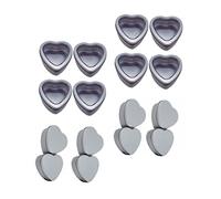 Alipis 24piezas Caja De Dulces En Lata De Hojalata Recipiente De Dulces Forma De Corazón Contenedor De Almacenamiento Bote Para Chuches Caja Corazon Bote De Chuches Para Comunion