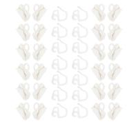 Alipis 25juego Ganchos para Cortinas Ganchos Deslizantes De Plástico para Rieles De Cortina Accesorios para Rieles Transversales Uso Dormitorios y Salas De Estar