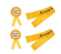 Alipis 2juegos Insignia De Abeja Fajín De Cinta Cinturón De Etiqueta Para Fiestas Broche Pecho De Papá Fajín De Fiesta Para Shower