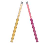 Alipis 2piezas Cepillo para Pestañas de Doble Punta Varita de Rímel con Mango de Plástico de Diamante Herramienta de Maquillaje para Pestañas para Aplicar y Separar el Cuidado
