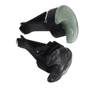 Alipis 2piezas Clip De Perfume De Luna Para Rejilla De Ventilación De Coche Clips Decorativos Forma De Luna Para Salida De Aire Accesorios Para Interior De Coche