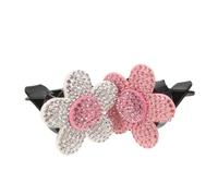 Alipis 2piezas Clip Metálico Decorativo Para Coche Accesorio De Arte Brillante Difusor De Aromas Con Diseño Floral