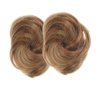 Alipis 2piezas Diadema Para Peluca De Moño Postizo Pinzas Extensiones De Cabello Liso Para Fiesta De Novia Moños Postizos