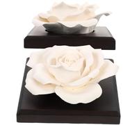 Alipis 2piezas Difusor de Cerámica Perfume de Rosas Unidades para Interiores Decorativo para Dormitorio Sala de Estar Baño Difusor de Aroma de Aceite Esencial
