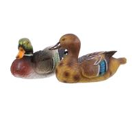 Alipis 2piezas Estatua De Pato Flotante Escultura De Pato Lifelike para Decoración De Jardín y Estanque Adorno Exterior Resistente Climas para Jardín y Piscina