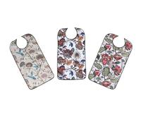 Alipis 3 Baberos Impermeables para Adultos, de Ropa Ligeros y Ergonómicos de Tpu, Reutilizables y Lavables para Personas Mayores Hora de Comer