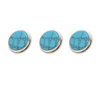 Alipis 3 Botones Pequeños para Trompeta Azul Turquesa, Cubiertas de Botón de Repuesto, Accesorios para Instrumentos Musicales, Almohadillas de Válvula para Protección y Reemplazo, Set