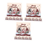 Alipis 3 Juegos Servilleta A Cuadros Enana Día Festivo Servilletas Para Navidad Felpudo Servilletas Navideñas De Dibujos Animados Decoraciones De Mesa Papel 20 Piezas * 3