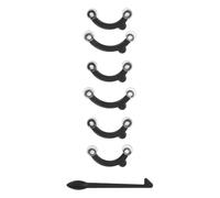 Alipis 3 Pares Elevador de Nariz Pinza para Dar Forma Nariz de Plástico y Silicona, Negro, Invisible, con Gancho, para Uso Doméstico, Corrector y Moldeador del Puente Nasal