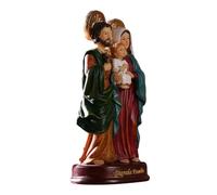 Alipis 3 Piezas Adorno De Jesus Estatua Estatuilla De La Virgen María Luz De Noche Cruzada Obleas Comunión Felpa Estatuilla De La María Sagrada Familia Rosario Católico Resina