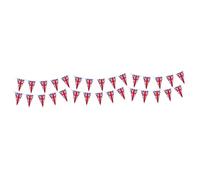 Alipis 3 Piezas Banderines Triangulares Bandera del Decoración de Fiesta con Diseño del Union Jack de Bunting de Poliéster Resistente y Doble Cara para Eventos y Celebraciones Temáticas