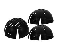 Alipis 3 Piezas Forro de Inserción para Casco de Seguridad Negro de Plástico Orificios de Ventilación Resistente para Trabajadores en Exteriores