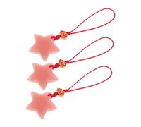 Alipis 3 Piezas Luminous Star Phone Strap Glow In The Dark Pendant Lightweight Keychain Bag Charm For Night Use