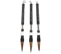 Alipis 3 Piezas Pinceles de Caligrafía Chinos para Pintura y Dibujo Tinta, Agarre Ergonómico, Fibra de Plástico, 3 Tamaños, Diseño Cómodo para Artistas Profesionales y Principiantes