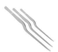 Alipis 3 piezas Pinzas de Acero Inoxidable para Cocina Precisión Anti-deslizantes para Retirar Espinas y Sujetar Alimentos Restauración y Catering
