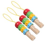 Alipis 3 Piezas Silbatos de Madera para Juguetes Musicales Portátiles Silbatos Pequeños Instrumento Educativo para Bebés
