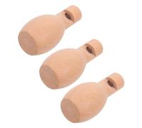 Alipis 3 Piezas Silbatos de Madera para Mini Instrumentos Musicales Diy para Desarrollo de Habilidades Juguetes Educativos de Madera Natural para Entrenamiento Musical y Actividades