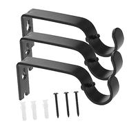 Alipis 3 Piezas Soporte de Barra de Cortina Curtain Rod Curtain Pole Mate Soportes de Cortina Ajustables Soportes de Cortina para Barra de Cortina Soportes de Barra de Cortina para Pared