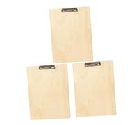 Alipis 3 piezas Tablero de Dibujo de Madera con Clip Portátil y Ligero para y Escritura para Restaurantes Hoteles y Viajes