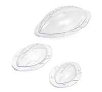 Alipis 3 Series Molde De Rugby Para Decoración De Pasteles Moldes De Antiadherentes Para Hornear Transparentes Y Multi Funcionales Para Repostería Y Chocolatería 3 Piezas*3