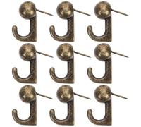 Alipis 30 Ganchos de Chinchetas Metálicas Decorativas para Corcho, Pin de Foto Pequeño para Colgar Cuadros, Fijación Resistente para Hogar y Oficina, Kit 30 Piezas