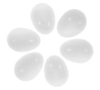 Alipis 30 Huevos de Plástico Blanco Sólidos para Loros, Herramienta de Entrenamiento y Ayuda Eclosión, Ideales para Manejo de Nidos y Cría de Aves