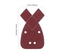 Alipis 30 piezas Lijas de Detalle con Estructura Triangular Orejas de Conejo Orificios Autoadhesivas para Lijadora de Palma de Lija de Fino para Carpintería y Metalurgia